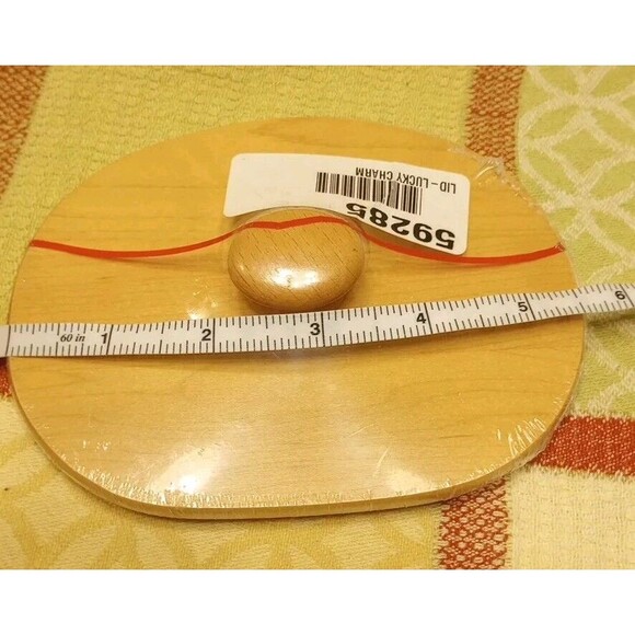 Longaberger WoodCrafts Maple Lucky Charm Basket Lid #59285 New Made USA - Picture 10 of 11